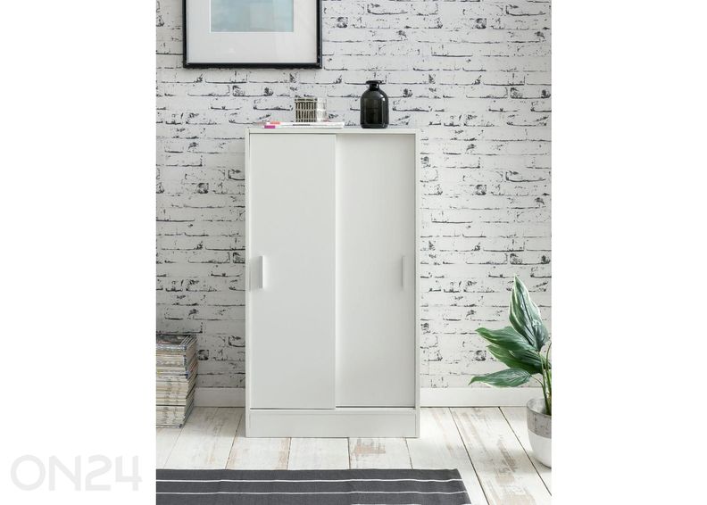 Lükanustega kummut/kapp 60 cm, valge suurendatud