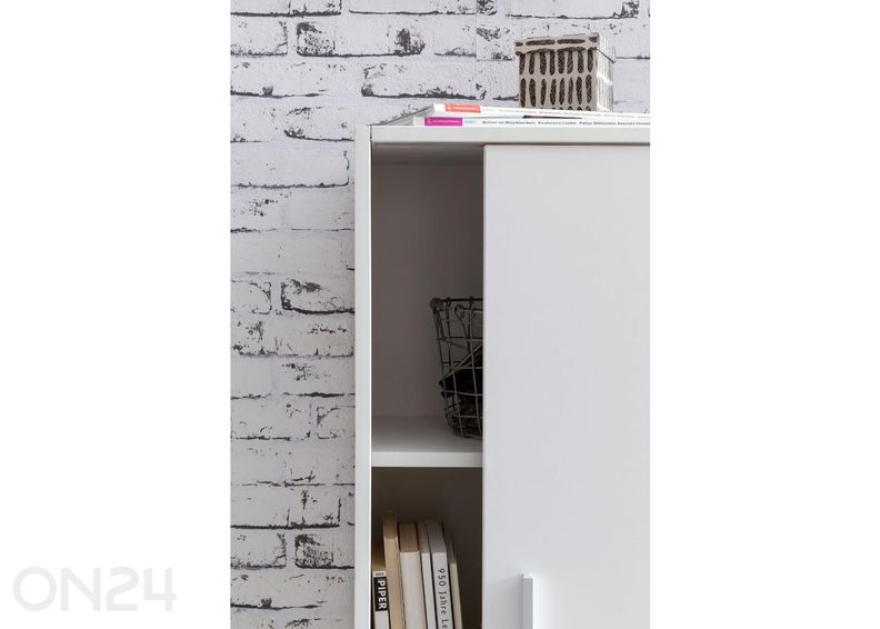 Lükanustega kummut/kapp 60 cm, valge suurendatud