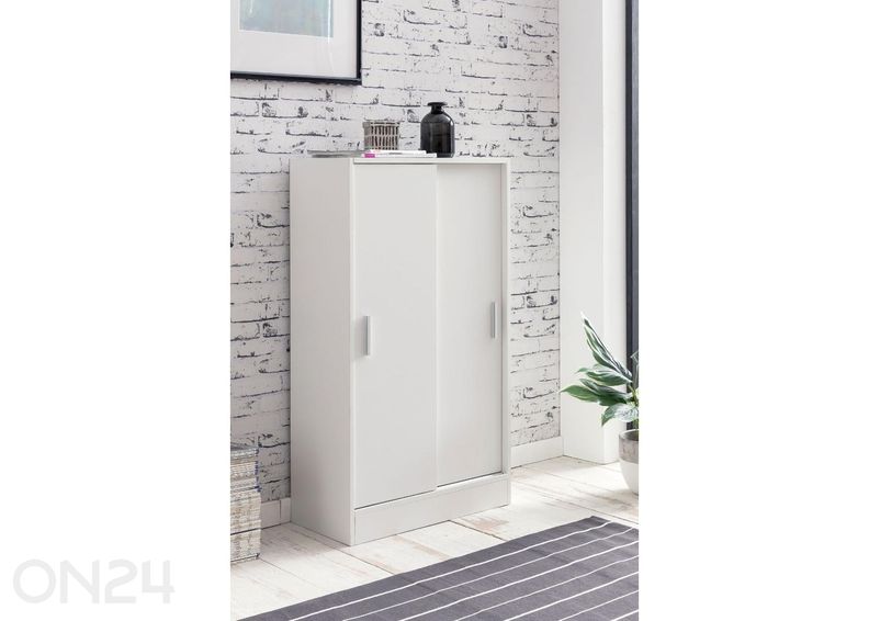 Lükanustega kummut/kapp 60 cm, valge suurendatud