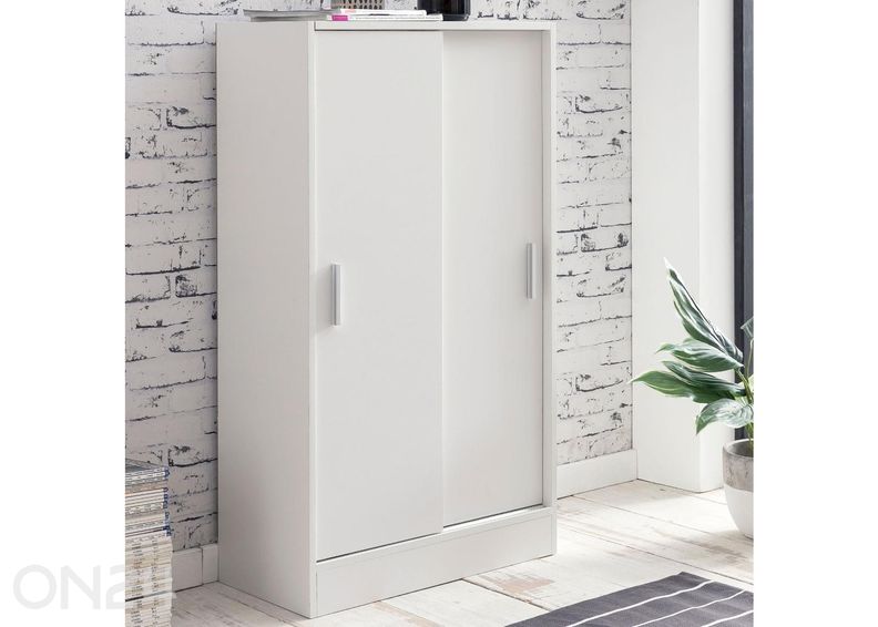 Lükanustega kummut/kapp 60 cm, valge suurendatud