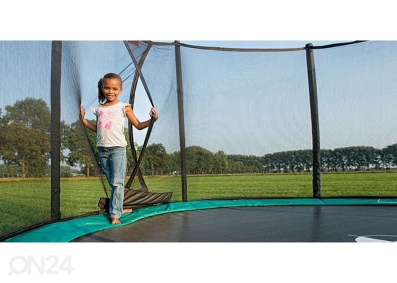 Maapealne batuut BERG InGround Favorit cm roheline 380 cm + turvavõrk suurendatud