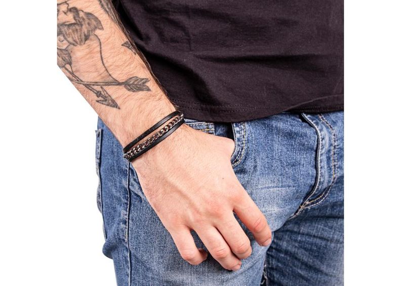 Magnetiga käevõru nahast Cregnesh W-TEC suurendatud