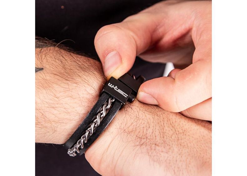 Magnetiga käevõru nahast Cregnesh W-TEC suurendatud