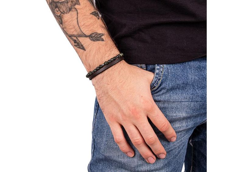 Magnetiga käevõru nahast Cronkroad W-TEC suurendatud