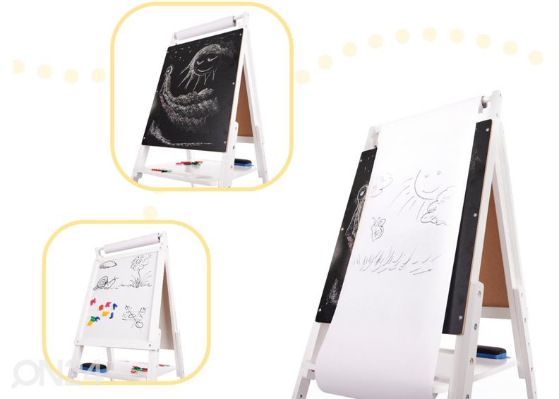 Magnetiline puidust kriiditahvel XXL suurendatud