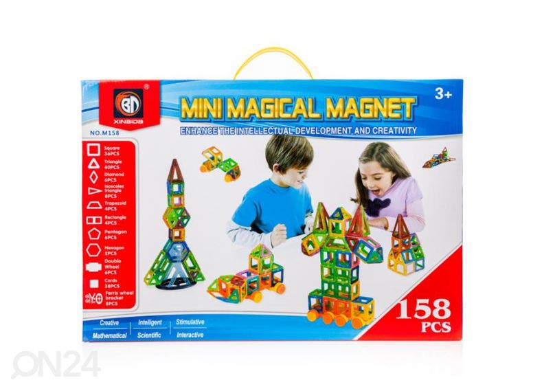 Magnetklotsid 158 tk suurendatud