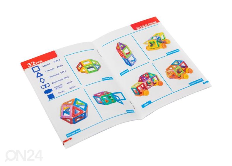 Magnetklotsid 158 tk suurendatud