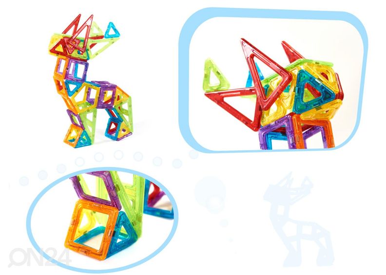 Magnetklotsid 158 tk suurendatud