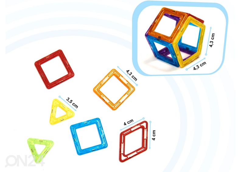 Magnetklotsid 158 tk suurendatud