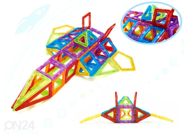 Magnetklotsid 158 tk suurendatud