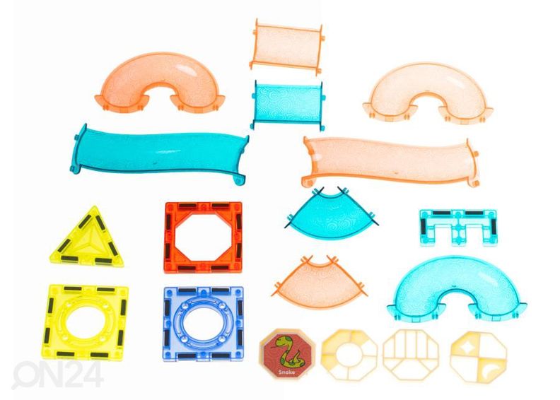 Magnetklotsid kuulirada helendava palliga 75 tk suurendatud