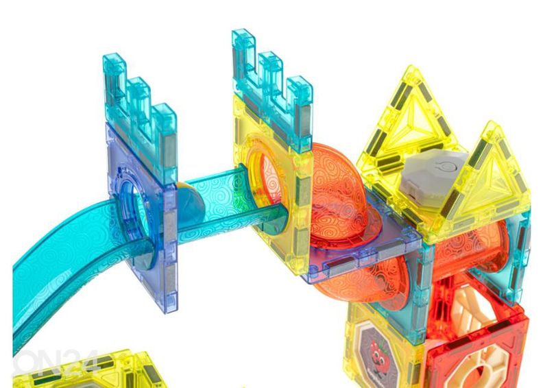 Magnetklotsid kuulirada helendava palliga 75 tk suurendatud