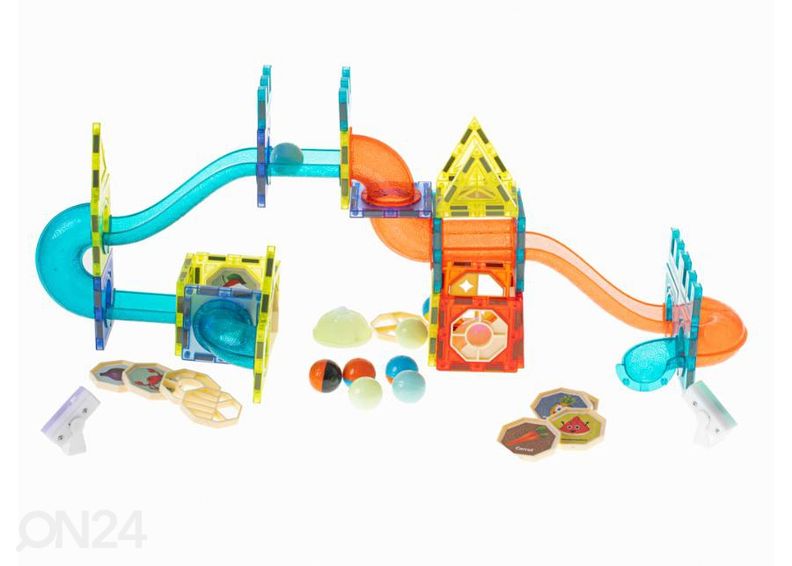 Magnetklotsid kuulirada helendava palliga 75 tk suurendatud