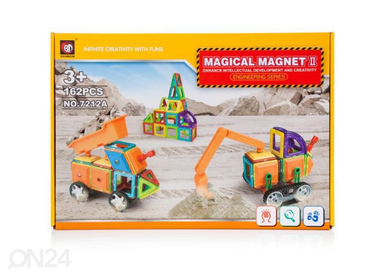 Magnetkonstruktor Masinad 162 tk Magical Magnet suurendatud