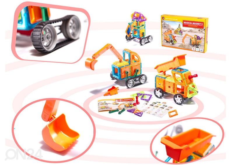 Magnetkonstruktor Masinad 162 tk Magical Magnet suurendatud