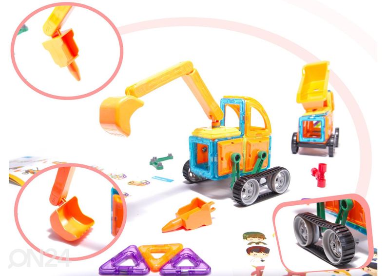 Magnetkonstruktor Masinad 162 tk Magical Magnet suurendatud