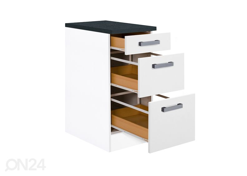 Majandusruumi alumine sahtlitega kapp Salo 40 cm suurendatud