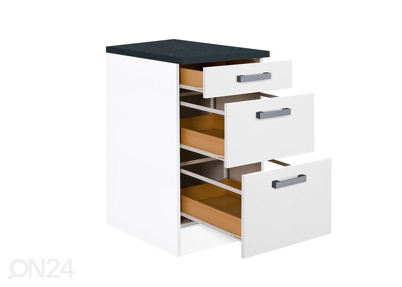 Majandusruumi alumine sahtlitega kapp Salo 50 cm suurendatud