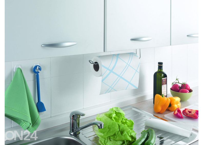 Majapidamispaberi hoidja Easy-Roll, 35x18x10 cm, hõbe suurendatud