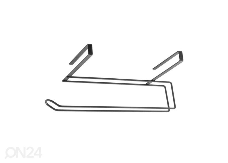 Majapidamispaberi hoidja Easy-Roll, 35x18x10 cm, must suurendatud