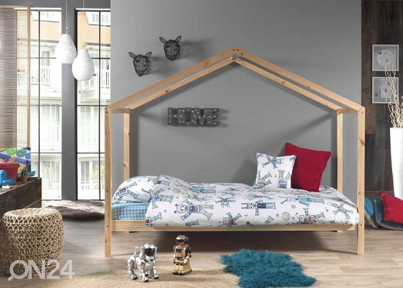 Majavoodi Dallas 90x200 cm, naturaalne suurendatud