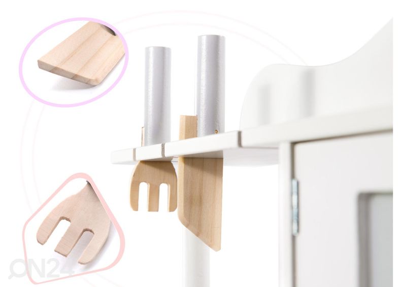 Mänguköök koos tarvikutega 85 cm suurendatud