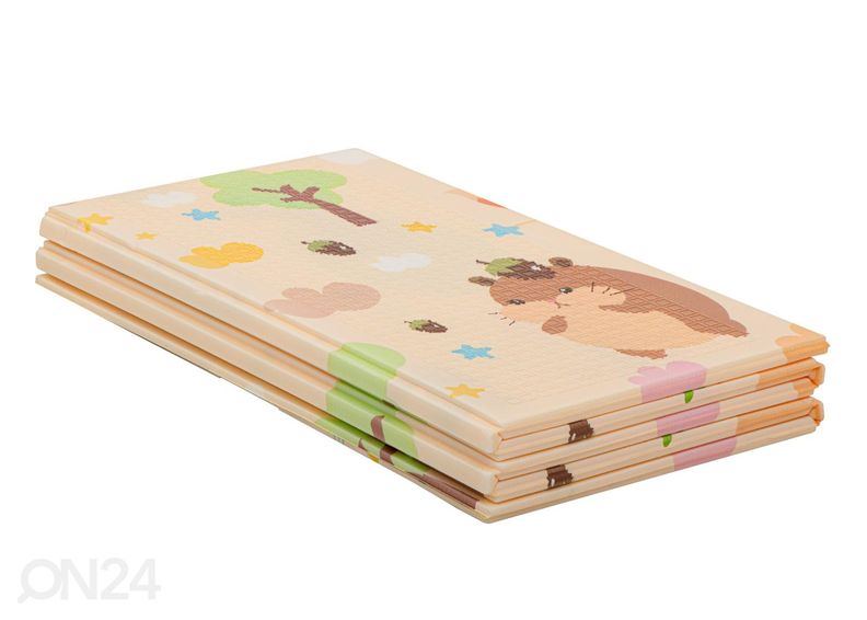 Mängumatt kahepoolne siil/karu 150x195 cm suurendatud