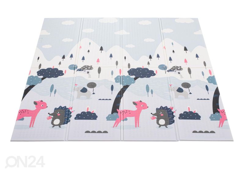 Mängumatt kahepoolne tänav/mets 177x158x0.8 cm suurendatud