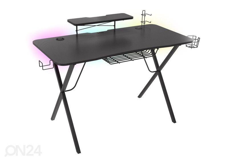 Mängurilaud Genesis Holm 300 RGB, must suurendatud
