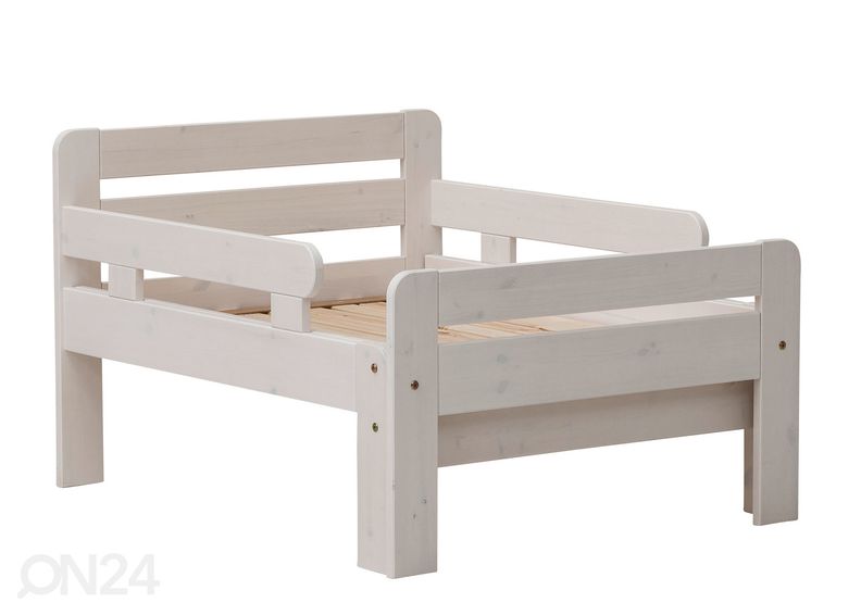 Männipuidust pikendatav lastevoodi Tiina 75x100+42+42 cm suurendatud