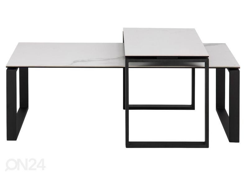 Marmorplaadiga diivanilaud Sevilla 115x69 cm suurendatud