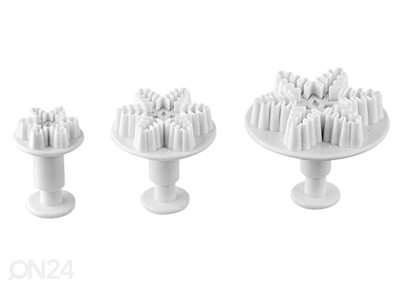 Martsipani pressvormid Lumehelbed suurendatud