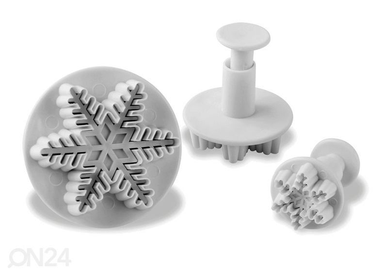 Martsipani pressvormid Lumehelbed suurendatud