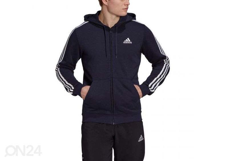 Meeste dressipluus Adidas Essentials Full-Zip Hoodie suurendatud
