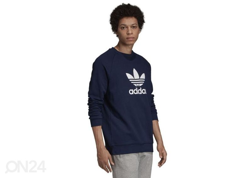 Meeste dressipluus Adidas Originals Trefoil Warm-Up Crew Sweatshirt M ED5948 suurendatud