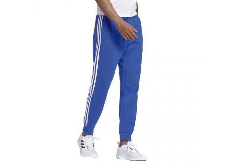 Meeste dressipüksid Adidas Essentials 3 Stripes Tapered Pant FL Cuffed M GD5137 suurendatud