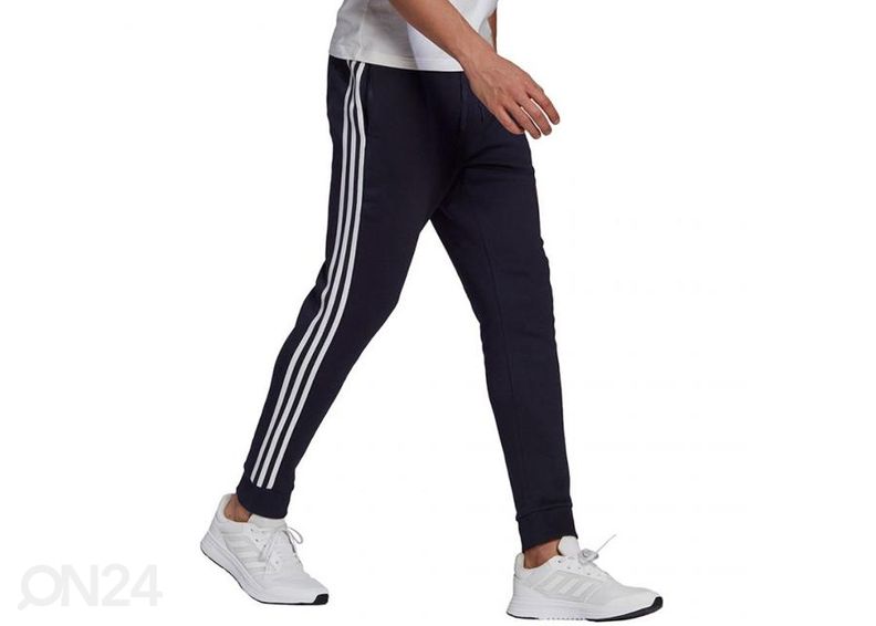 Meeste dressipüksid Adidas Essentials Fleece Tapered Cuff 3-Band suurendatud