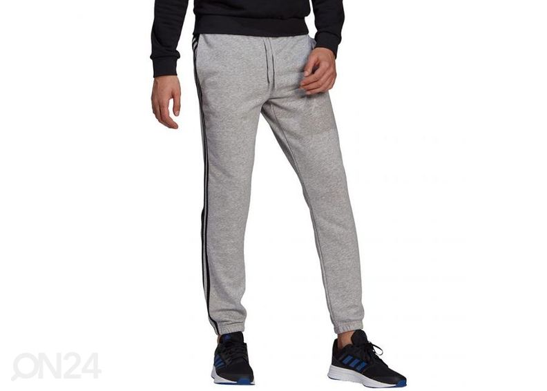 Meeste dressipüksid Adidas Essentials Tapered Elastic Cuff 3 Stripes Pant suurendatud