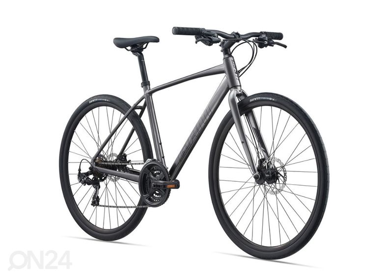 Meeste hübriid ratas Giant Escape Disc 3 Metallic Black (2022) - M suurendatud