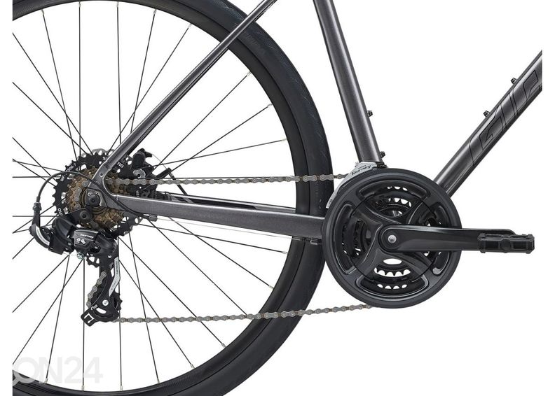 Meeste hübriid ratas Giant Escape Disc 3 Metallic Black (2022) - M suurendatud