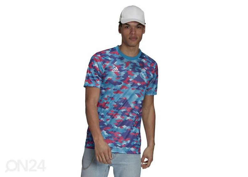 Meeste jalgpallisärk Adidas Real Madrid Pre-Match suurendatud
