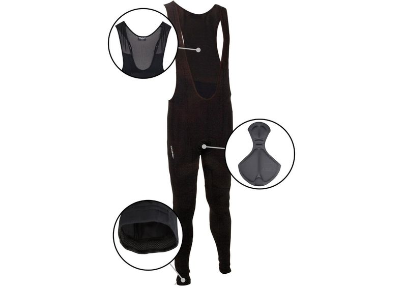 Meeste Jalgrattakostüüm Bib Trouser Avento suurendatud