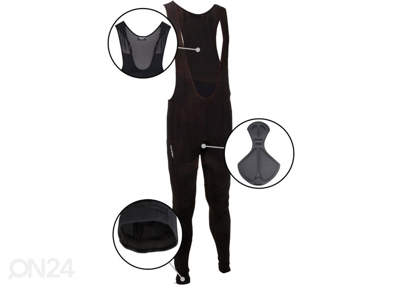 Meeste Jalgrattakostüüm Bib Trouser Avento suurendatud