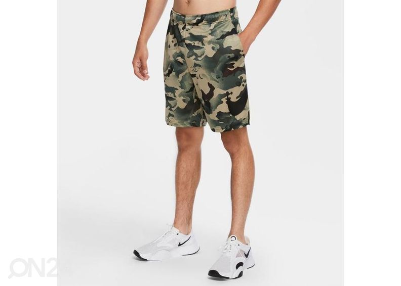 Meeste lühikesed treeningpüksid Nike Dry Camo 5.0 M CU4038-355 suurendatud