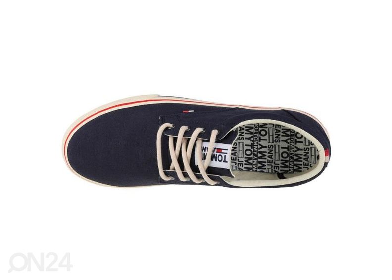 Meeste vabaajajalatsid Tommy Hilfiger Jeans Textile Sneaker suurendatud