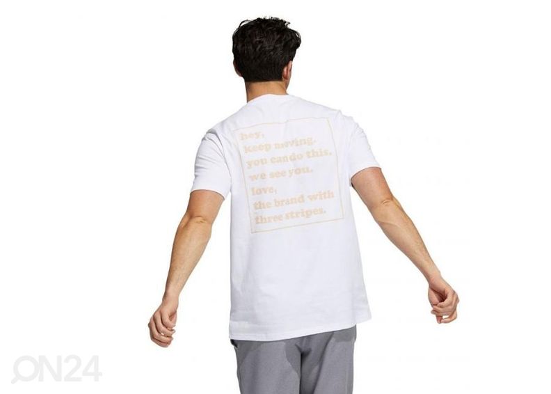 Meeste vabaajasärk Adidas You Feel Me Tee suurendatud