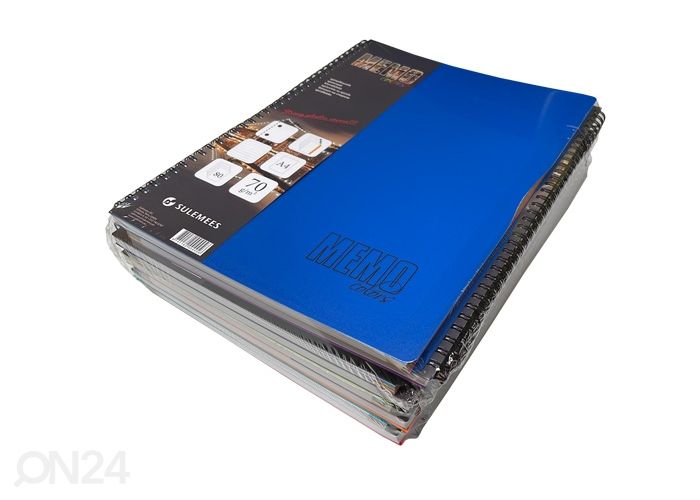 Memo Colour A4 joon, 80 lehte, 8 tk suurendatud
