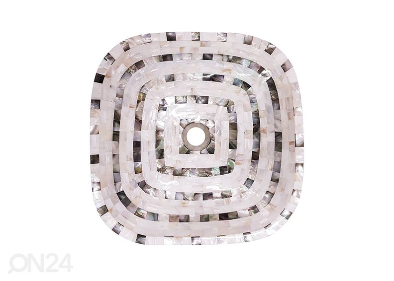 Merekarpidega kaetud valamu suurendatud