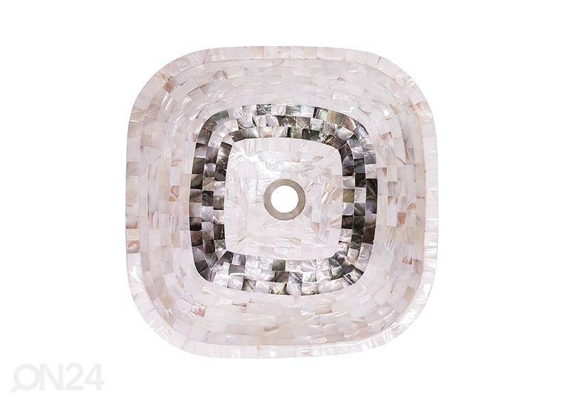 Merekarpidega kaetud valamu suurendatud