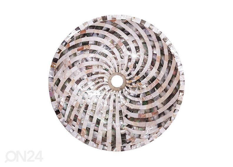 Merekarpidega kaetud valamu suurendatud